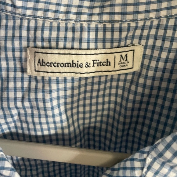 Abercrombie‎ & Fitch Gingham Cold Shoulder Button Up Size Medium - Picture 5 of 5